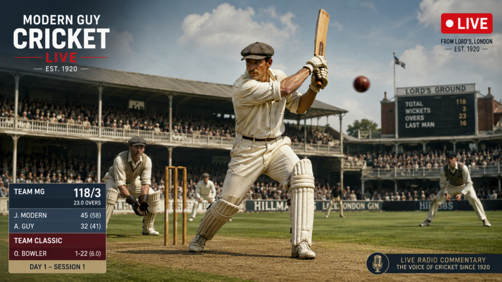 modern guy cricket live: